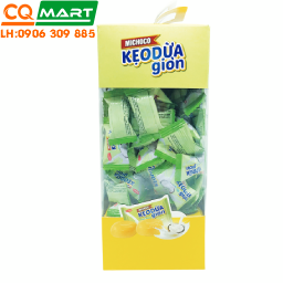 Kẹo Michoco Dừa Giòn Hộp Giấy Vuông 300g