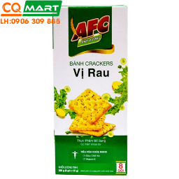 Bánh AFC Hộp Giấy 172g Vị Rau/Bò Bít Tết/Lúa Mì