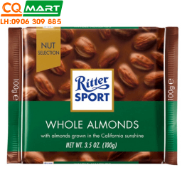 Chocolate Sữa Hạnh Nhân Ritter Sport 100g