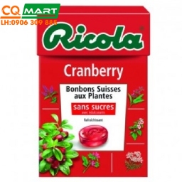 Kẹo Thảo Môc Trái Cây Ricola Cranberry 40g