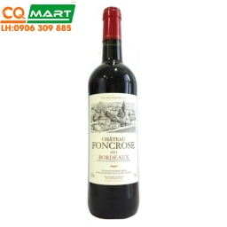 Rượu Vang Pháp Chateau Foncrose Bordeaux 2016 Chai 750ml