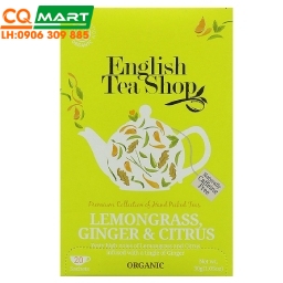 Trà Organic Lemongrass Ginger Và Citrus Fruits Hiệu English Tea Shop 40g