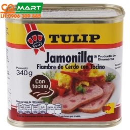 Thịt Heo Hộp Tulip Jamonilla Pork Luncheon Meat With Bacon Hộp 340g