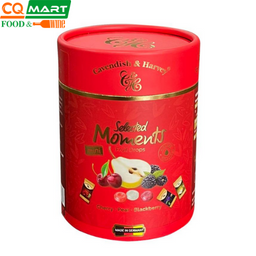 Kẹo hoa quả C&H Selected Moments Red 100g lon giấy 