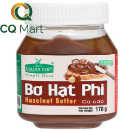 Bơ Hạt Phỉ Cacao Golden Farm 170g