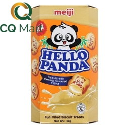 Bánh gấu nhân caramel Meiji Hello Panda hộp 43g