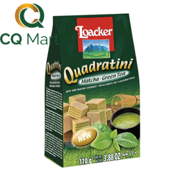Bánh xốp Quadratini Matcha Greentea Loacker 110g