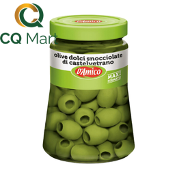 Trái Oliu Xanh Nguyên Trái Có Hạt D'Amico Hũ 165g