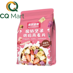 Ngũ Cốc Dinh Dưỡng Sữa Chua Yến Mạch Nướng Mix Hạt Meizhoushike Gói 400g