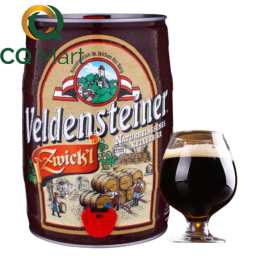 Bia Veldensteiner Zwick'l 5.4% Bom 5L (Bom Nâu)