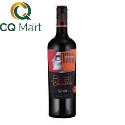 Rượu Vang Chile Bizet et Carmen Syrah Chai 750ml