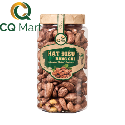 Hạt Điều Rang Muối Vỏ Lụa CQ Food 450g 