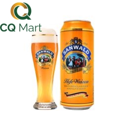 Bia Đức Sanwald Hefe Weizen 4,9% Lon 500ml	