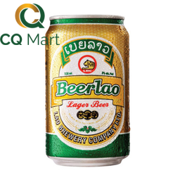 Bia vàng Lào Premium Lager Lon 330ml