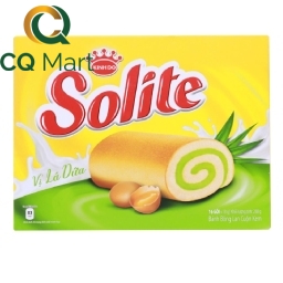 Bánh Bông Lan Solite Cuộn Kem Vị Lá Dứa 288g