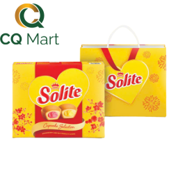 Bánh Bông Lan Tròn Solite Kem Vị Dâu Và Vị Bơ Sữa 288g