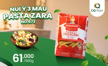 Bữa ăn trọn vẹn hương vị và sắc màu với Nui Ý Pasta Zara No.573