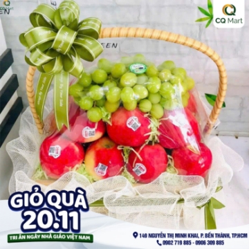 Giỏ Quà Tặng Tri Ân Ngày Nhà Giáo Việt Nam 20/11 từ CQ Mart