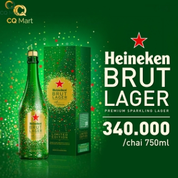 Heineken Brut Lager 750ml – Độc đáo bia sủi mùa lễ hội 2026