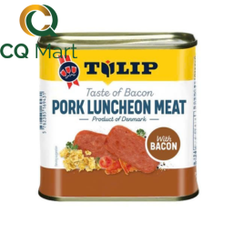 Thịt Heo Hộp Pork Luncheon Meat With Bacon Tulip 340g