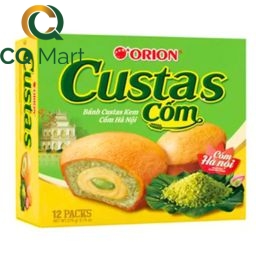 Bánh Custas Kem Cốm Orion Hộp 282,6g (12 gói) 