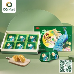 Bánh Trung Thu Bibica - Hộp Dạ Nguyệt (Khổng Tước)