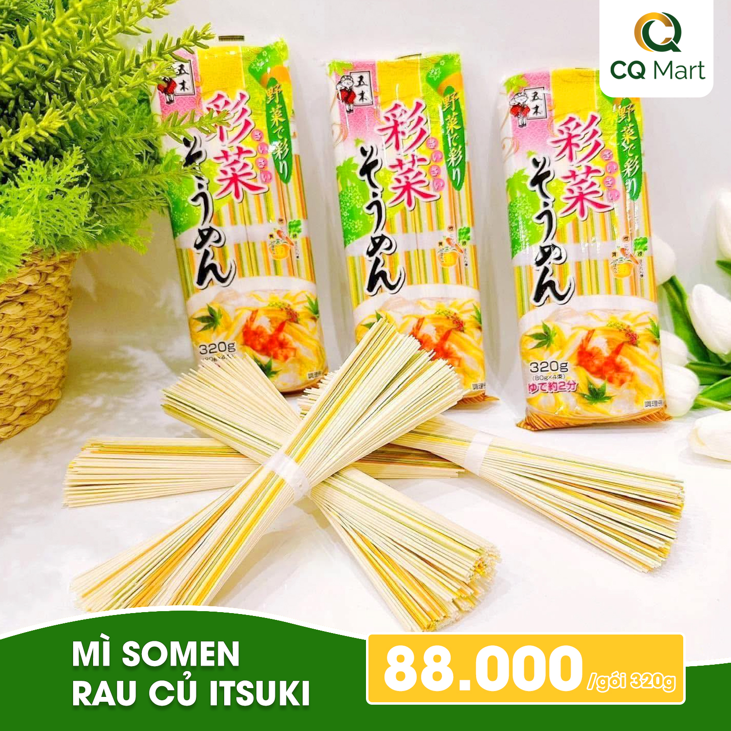 Mì Somen Rau Củ Itsuki - Gợi Ý Món Ngon Từ Mì Rau Củ Nhật Bản