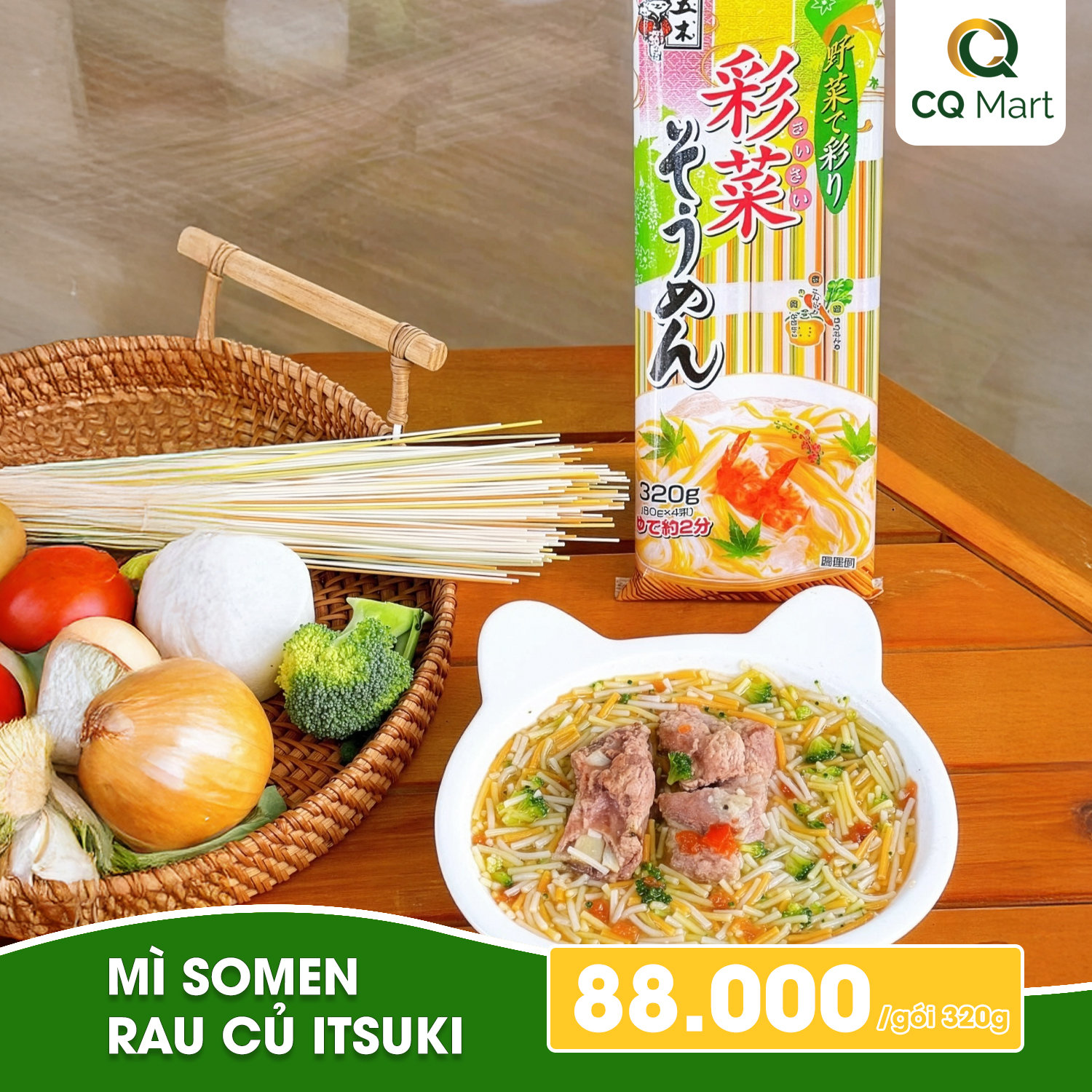 Mì Somen Rau Củ Itsuki - Gợi Ý Món Ngon Từ Mì Rau Củ Nhật Bản